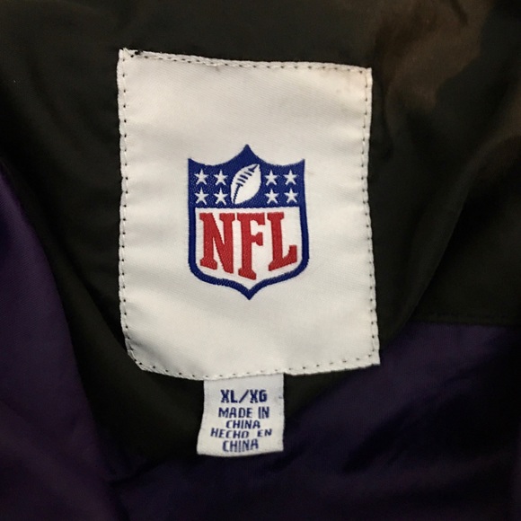 Official Baltimore Raven NFL Pullover Windbreaker Size XL - Picture 5 of 9